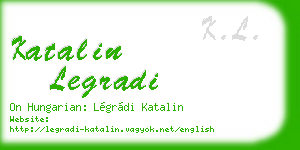 katalin legradi business card