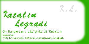 katalin legradi business card
